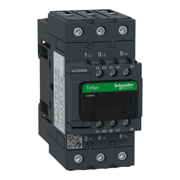 Schneider Electric LC1D40AP7 Leistungsschütz LC1D 3p, +1S+1Ö, 18.5 kW, 40 A, 400 V AC3, Spule 230 V AC