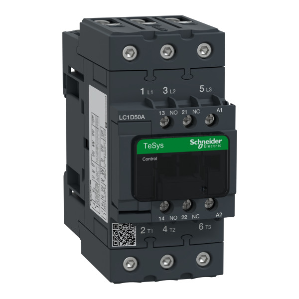 Schneider Electric LC1D50AP7 Leistungsschütz LC1D 3p, +1S+1Ö, 22 kW, 50 A, 400 V AC3, Spule 230 V AC