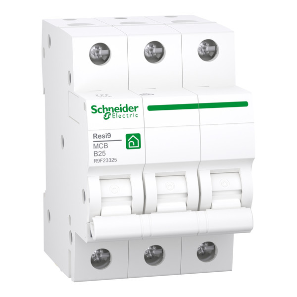Schneider Electric R9F23325 Leitungsschutzschalter Resi9 3P, 25A, B Charakteristik, 6kA