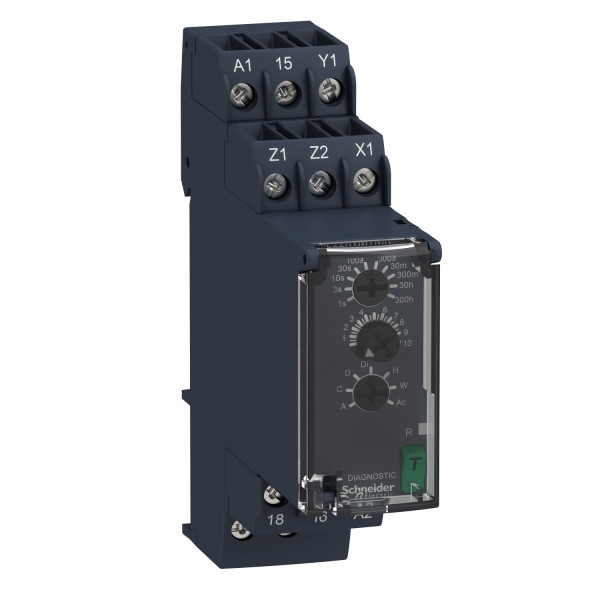 Schneider Electric RE22R1MYMR Multifunktionszeitrelais, 0,05 s-300 h, 24-240VAC/DC, 1 W