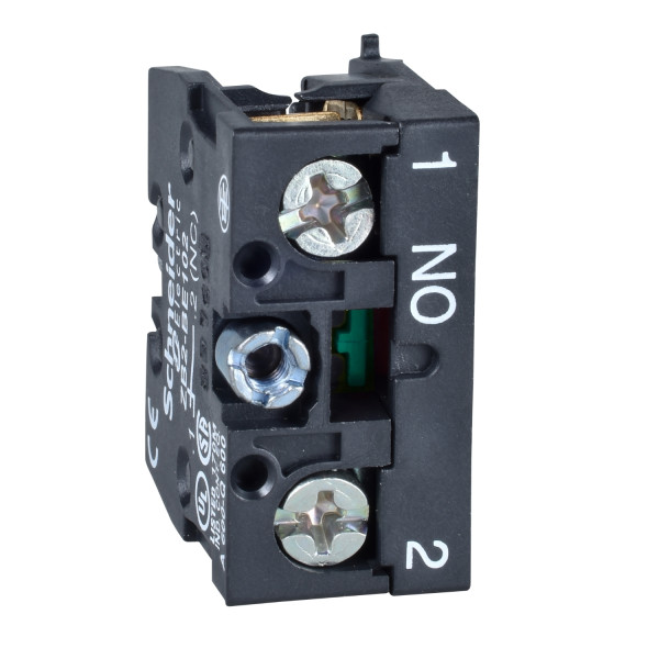 Schneider Electric ZB2BE101 Hilfsschalter ZB2, o. Rastung, 1S, o. Sprungf., Frontmontage