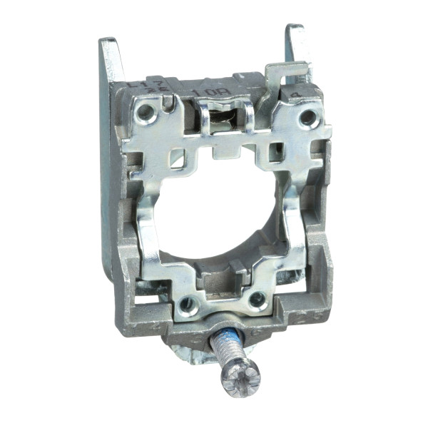 Schneider Electric ZB4BZ009 Befestigungsflansch, Adapter, Harmony XB4, Metall, 22mm, 30mm, für Hilfsschalter, Kontaktblock, LED-Modul