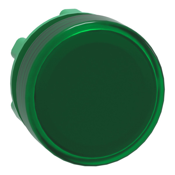 Schneider Electric ZB5AV033 Leuchtmelder, Frontelement, Harmony XB5, Kunststoff, 22mm, grün, für universelle LED, glatte Kalotte