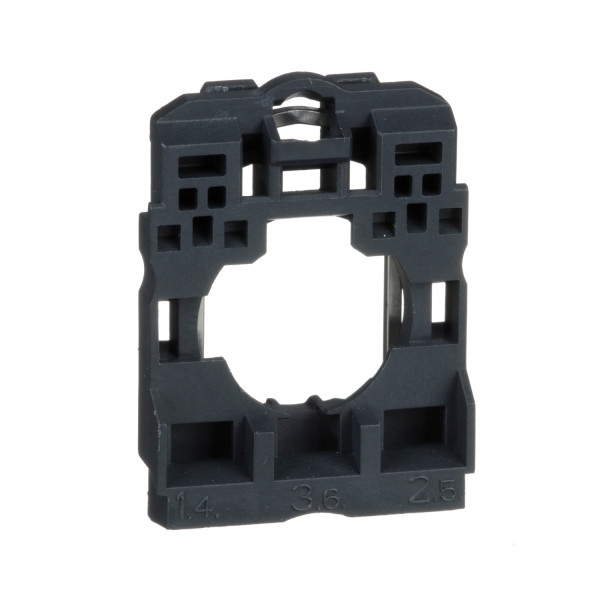 Schneider Electric ZB5AZ009 Befestigungsflansch, Adapter, Harmony XB5, Kunststoff, 22mm, 30mm, für Hilfsschalter, LED-Modul