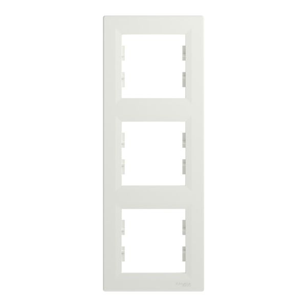 Schneider Electric ASFORA 3-Fach Rahmen Vertikal weiss EPH5810321D