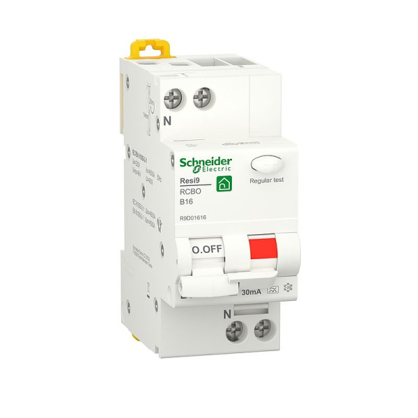 Schneider R9D01616 FI/LS-Schutzschalter Resi9 1P+N 16A 30mA 6kA