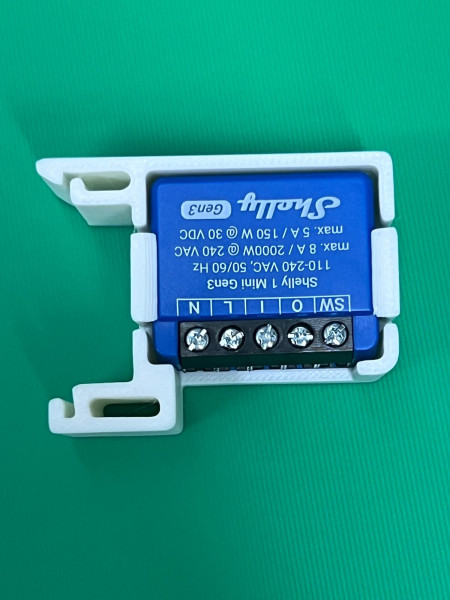 SOIXX Hutschienenhalter für Shelly Mini Gen3 DIN Rail 35 mm Hutschiene Halter 90 Grad