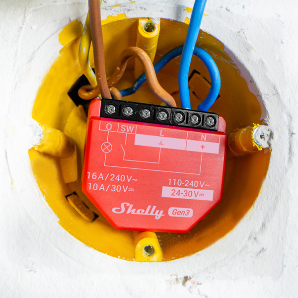 Shelly 1PM Gen3, 4er-Pack - WLAN Schaltaktor mit Strommessung, BT