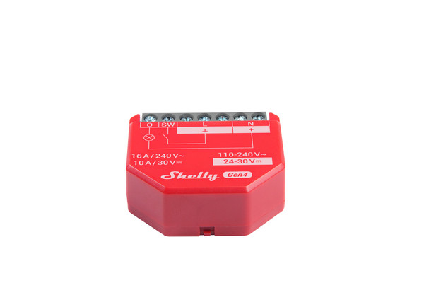 Shelly 1PM Gen4, 2er-Pack - Multiprotokoll-Schaltaktor mit Messfunktion, BT