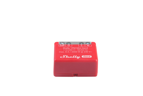 Shelly 1PM Mini Gen4 - Kompakter Multiprotokoll-Aktor mit Messfunktion, Matter, BT