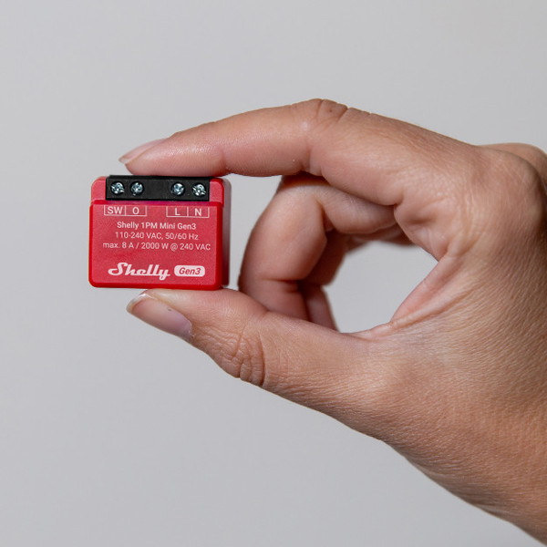 Shelly 1PM Mini Gen3 - Kompakter WLAN Aktor mit Strommessung, BT