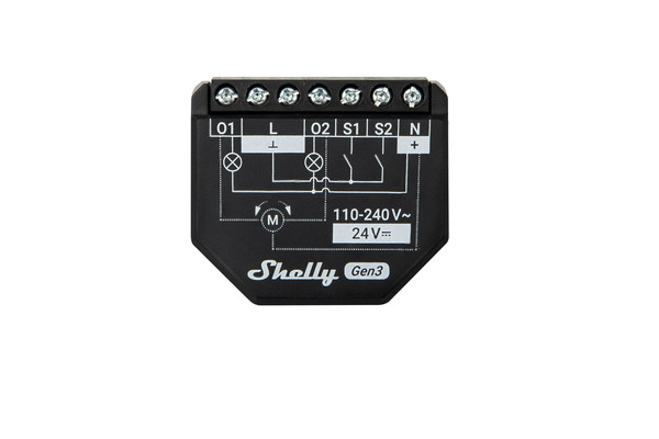 Shelly 2PM Gen3, 2er-Pack - 2-Kanal Relais für Licht & Rollladen, WLAN, BT
