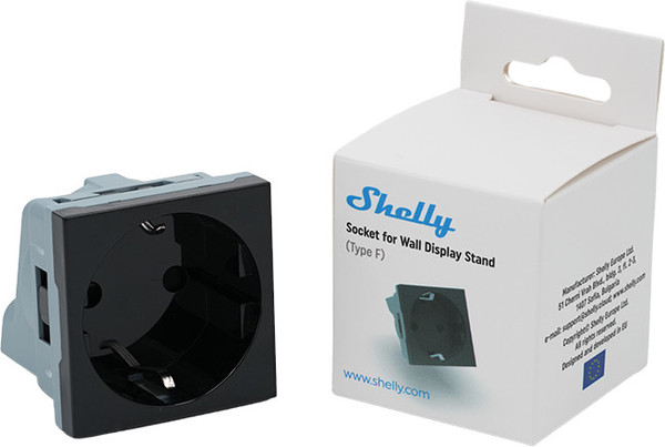 Shelly Wall Display Stand Socket - Sockel für Tischständer, Wand, Schwarz