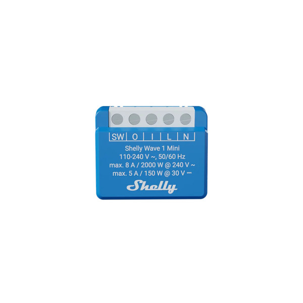 Shelly Wave 1 Mini, Long Range - Kompakter Z-Wave Schaltaktor, potenzialfrei
