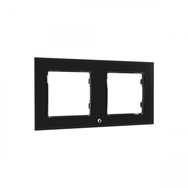 Shelly Wall Frame 2 - 2-fach Rahmen für Wandschalter, Schwarz