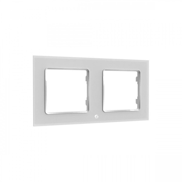 Shelly Wall Frame 2 - 2-fach Rahmen für Wandschalter, Weiß