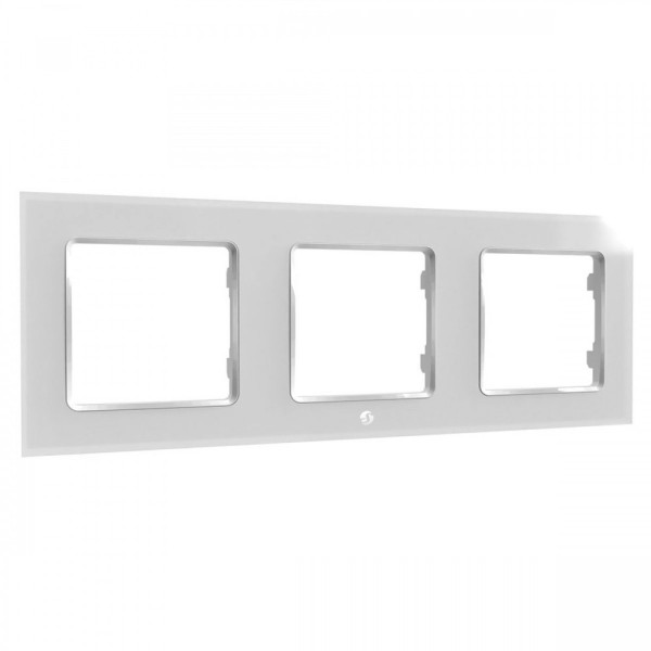 Shelly Wall Frame 3 - 3-fach Rahmen für Wandschalter, Weiß