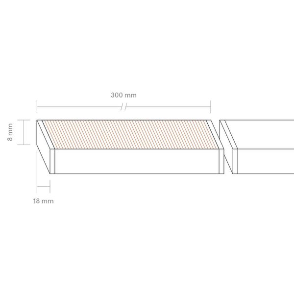 SIGOR Lichtschiene Luxi Link Schiene 300mm 5W 3000K IP20 100° 450lm Ra82