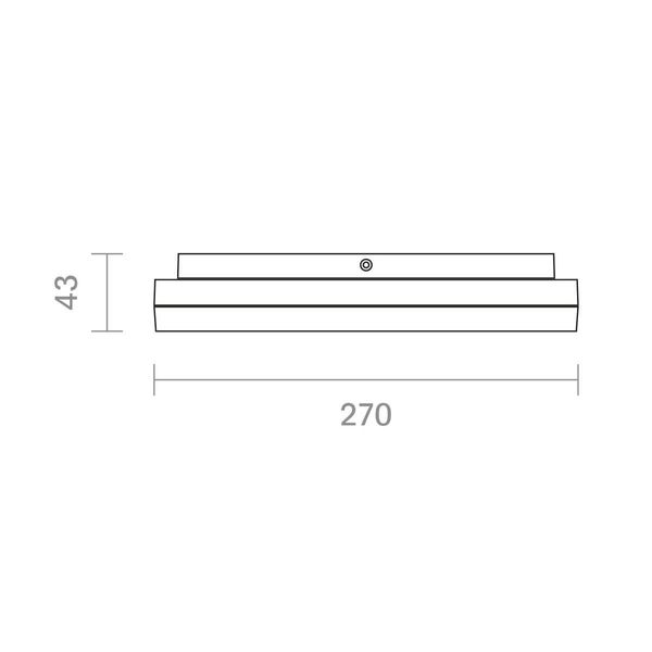 SIGOR Aufbauleuchte Circel 270mm silber Deckenleuchte 29W 3000K IP20 110° 3300lm