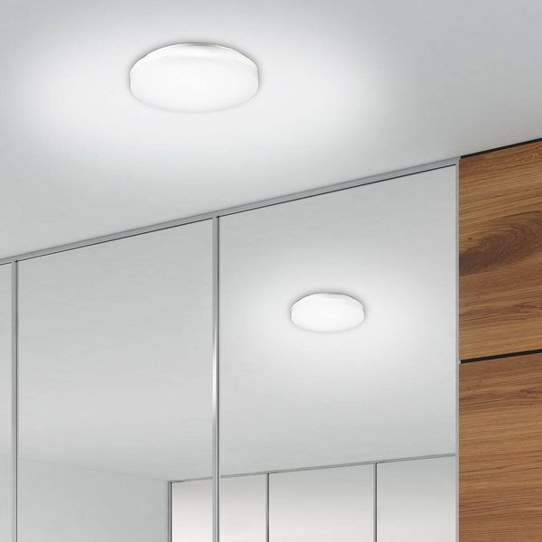 SIGOR Aufbauleuchte Circel 270mm silber Deckenleuchte 29W 3000K IP20 110° 3300lm dimmbar