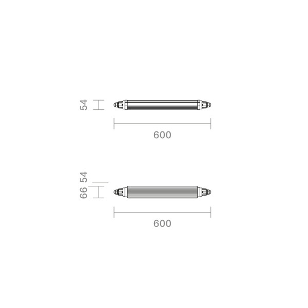 SIGOR Feuchtraumleuchte Tricolour 600 3-CCT 18W 3000/4000/5700K IP65 4029001
