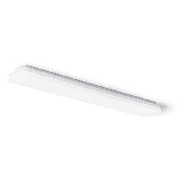 SIGOR LED Aufbauleuchte Plank 900mm silber dimmbar Deckenleuchte 32/24W 3000/4000K IP54 120° 2700/3500lm Steuerbare Lichtfarbe