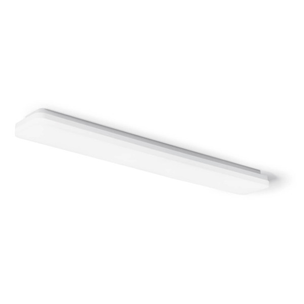 SIGOR LED Aufbauleuchte Plank 1200mm silber dimmbar Deckenleuchte 38/29W 3000/4000K IP54 120° 3200/4200lm Steuerbare Lichtfarbe