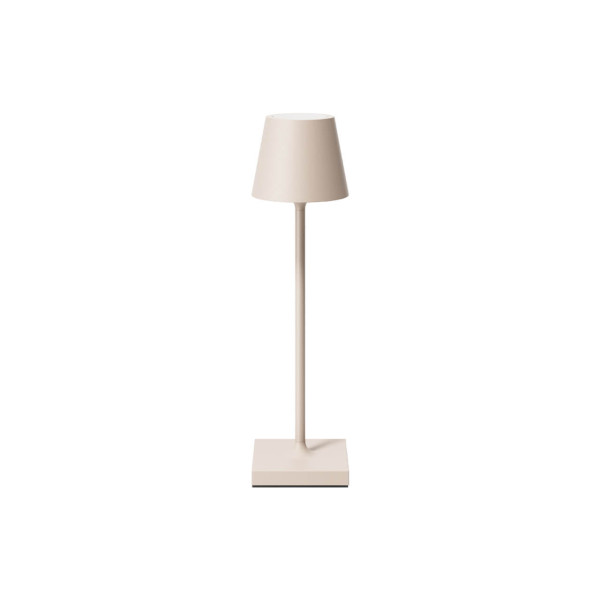 SIGOR Akku-Tischleuchte LED Nuindie pocket 21cm dünenbeige 1,4W Flex-Mood 2200K/2700K IP54 Ra85 USB-C dimmbar