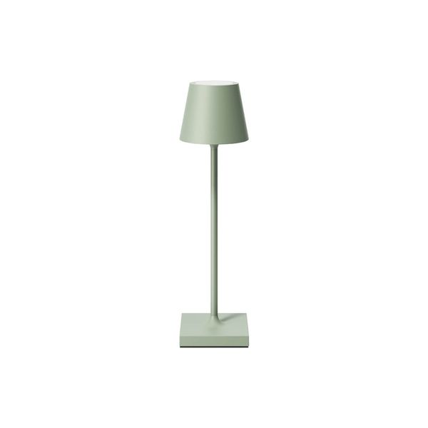 SIGOR Akku-Tischleuchte LED Nuindie pocket 21cm salbeigrün 1,4W Flex-Mood 2200K/2700K IP54 Ra85 USB-C dimmbar