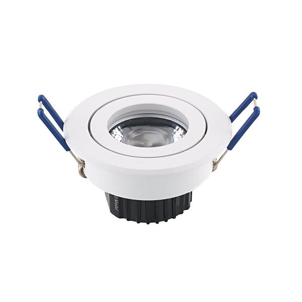 SIGOR 5W Argent Downlight 340lm 2800-2000K 36° dimmbar LED-Modul Weiss