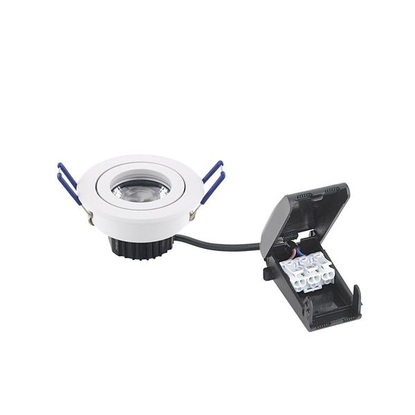 SIGOR 5W Argent Downlight 340lm 2800-2000K 36° dimmbar LED-Modul Weiss