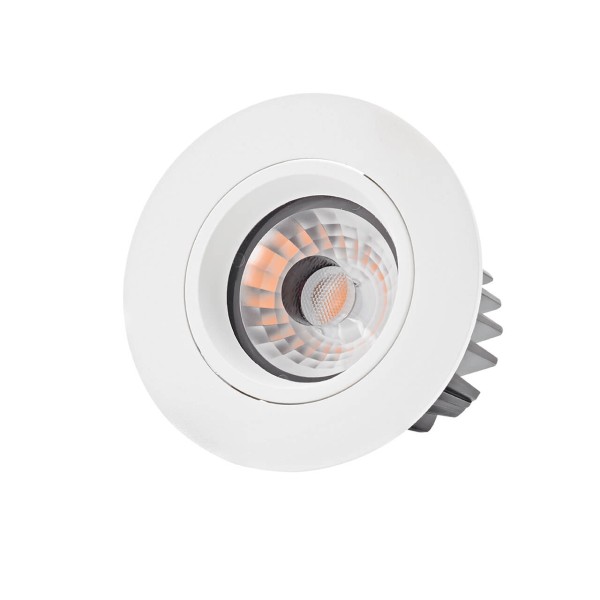 SIGOR LED Einbauleuchte ARGENT 80mm weiss Downlight 2700K 64x47mm Warmweiss