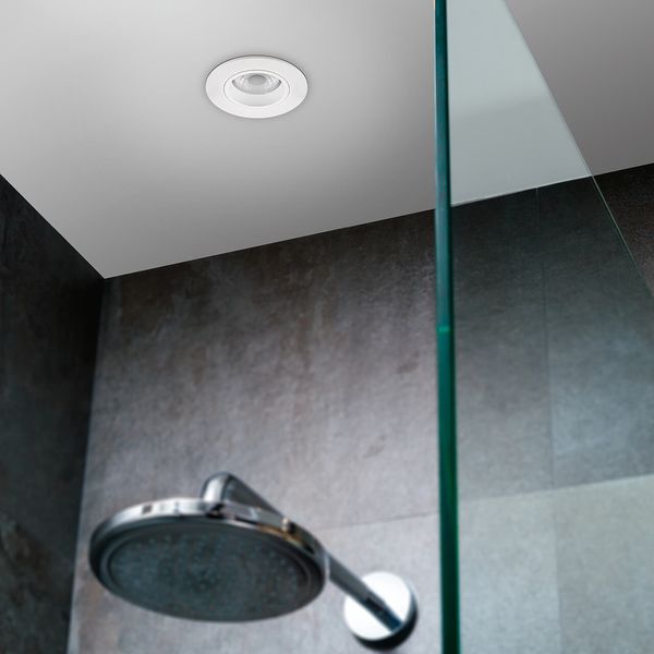 SIGOR LED Einbauleuchte ARGENT 80mm weiss Downlight 2700K 64x47mm Warmweiss