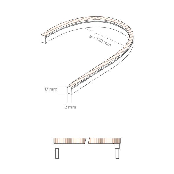 SIGOR 12W/m ART SIDE LED-Streifen RGB 5m 84LED/m IP67 24V