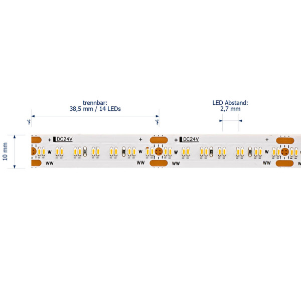 SIGOR 20W/m Tunable White LED-Streifen 2100-4000K 5m Steuerbare Lichtfarbe