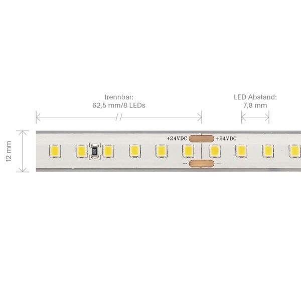 SIGOR 9,6W/m PRO LED-Streifen 2700K 5m 128 LED/m IP68 24V 1248lm RA90