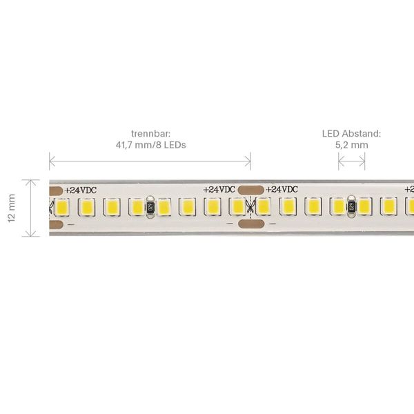 SIGOR 18W/m PRO LED-Streifen 2700K 5m 192LED/m IP68 24V 2600lm/m RA90