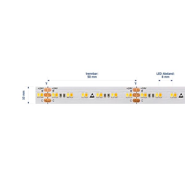 SIGOR 9,6W/m Farbige LED-Streifen 2700-6500K 5m Warmweiss