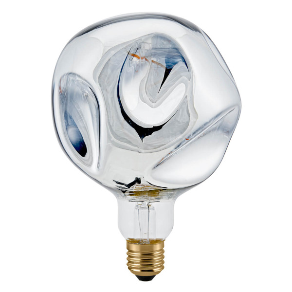 SIGOR LED 4W Giant Ball silber metallic E27 75lm 1800K dimmbar Globe A165 Warmweiss