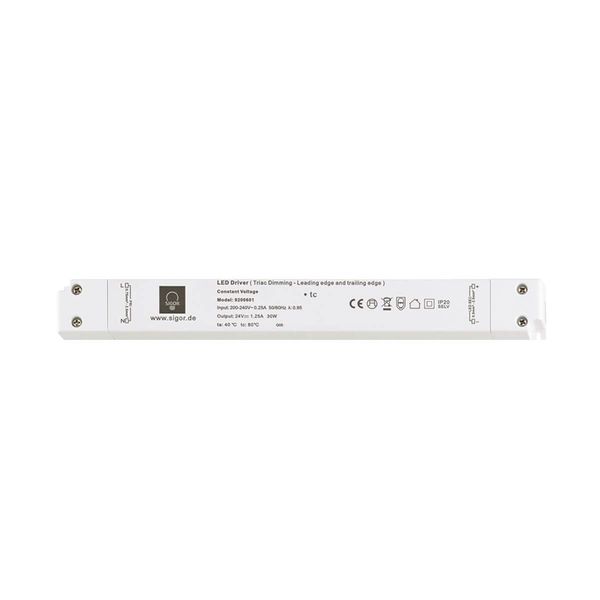 SIGOR Netzteil POWERLINE SLIM HF primärDIM 60W 24V 330x30x19mm 2,5A IP20