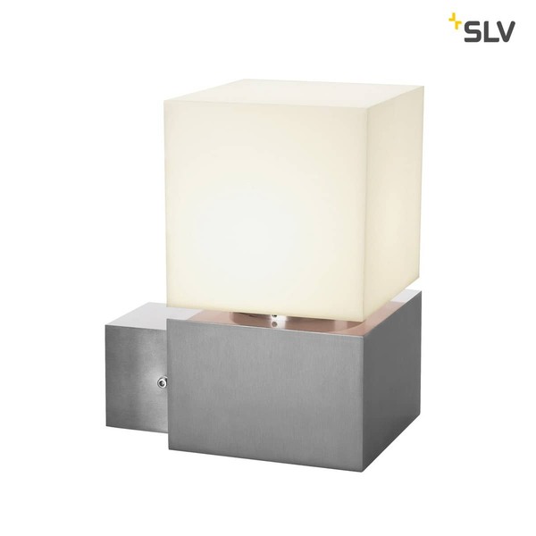 SLV 1000336 SQUARE WALL E27 Outdoor Wandleuchte Edelstahl max. 20W IP44