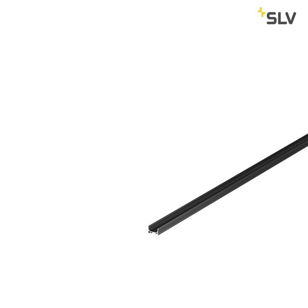 SLV 1000462 GRAZIA 10 LED Aufbauprofil flach gerillt 2m schwarz