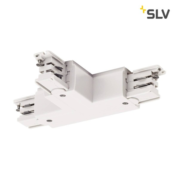 SLV 1001388 T-Verbinder für S-TRACK 3P.Schiene Erde rechts R-Version verkehrsweiß