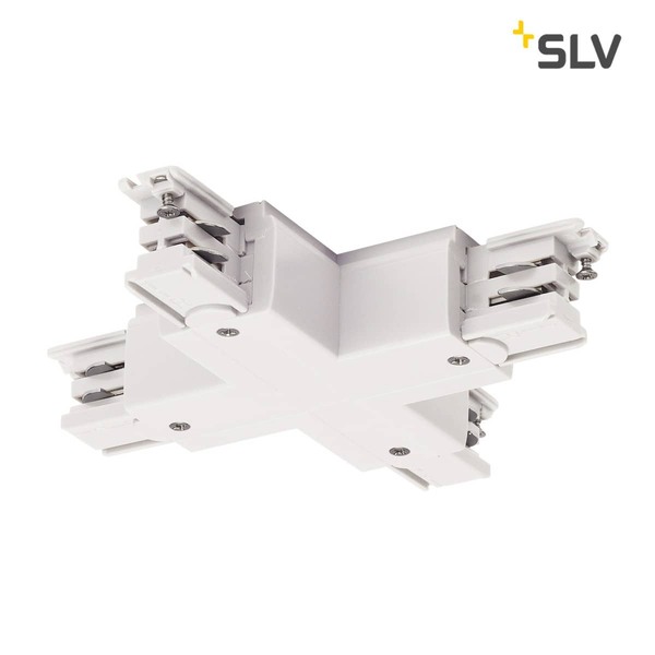 SLV 1001389 X-Verbinder für S-TRACK 3P.Schiene verkehrsweiß