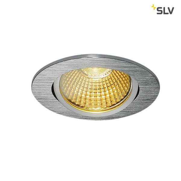 SLV 1001990 NEW TRIA rund LED Indoor Deckeneinbauleuchte alu gebürstet 1800-3000K 7,2W