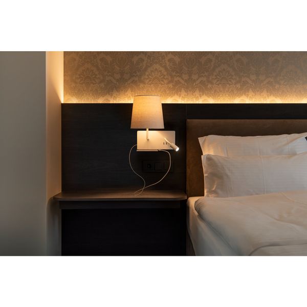 SLV 1003459 SOMNILA FLEX LED Wandleuchte 3000K weiss Version links inkl. USB Anschluss