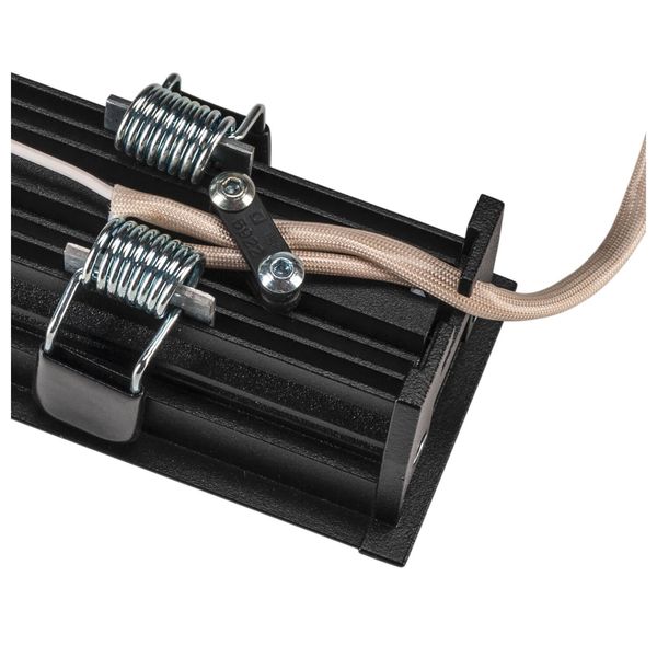 SLV 1005415 MILANDOS 6, Deckeneinbauleuchte schwarz 2700K 45°