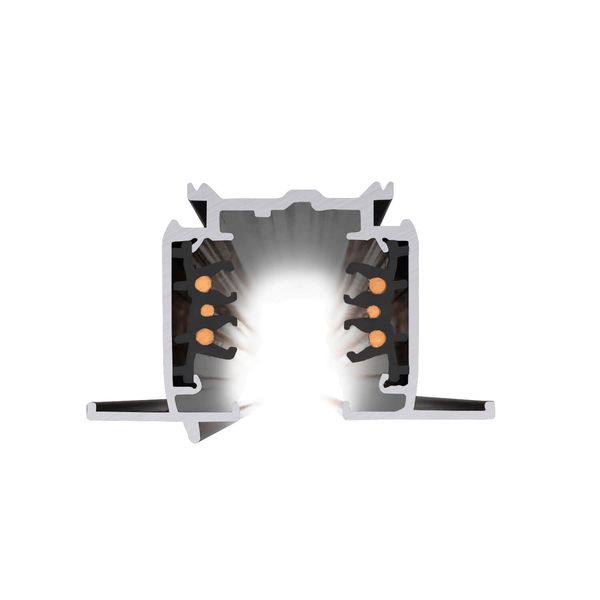 SLV 1006511 S-TRACK 3-Phasen-Einbauschiene, Hochvoltschiene, 1m, schwarz, DALI