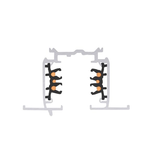 SLV 1006511 S-TRACK 3-Phasen-Einbauschiene, Hochvoltschiene, 1m, schwarz, DALI