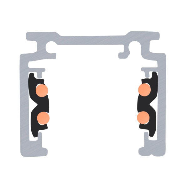SLV 1006541 1m Aufbauschiene, 48V TRACK, schwarz, DALI